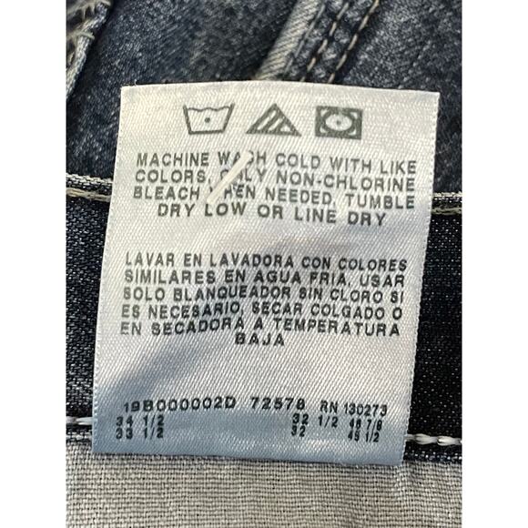 Wrangler Carpenter Jeans Blue Denim Men 32 x 32 Relaxed Fit Workwear Streetwear - Picture 10 of 10